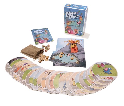 Flieg, Dino! Enstanden in der Zusammenarbeit von NACOA Deutschland e.V. (Hanna Rosebrock, Andrea Landmann) und playing history kooperatives Spiel für Kinder ab 4 Jahren Preis: 32,00 EUR (inkl. Versand)
