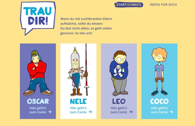 Screenshot Trau-Dir-Homepage