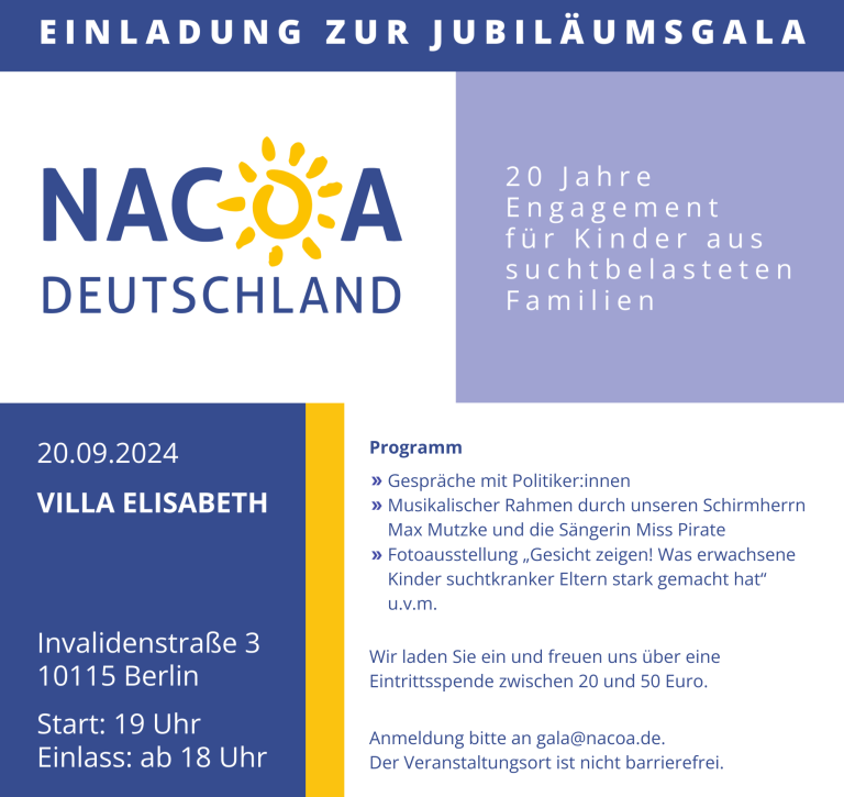 Einladung Jubiläumsgala